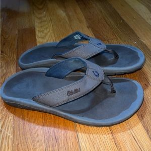Olukai Ohana Beach Sandals, size 10M, color: Dark Wood